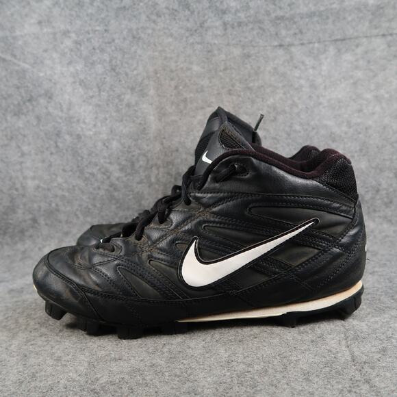 Nike Shoes Mens 11 Baseball Cleats Keystone 3/4 Black Leather Sport Athletic main image 5